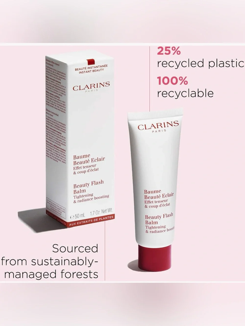 Clarins Beauty Flash Balm Instant Radiance & Tightening Face Balm 50ml NIB